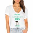 Pre K Graduation Shirt Cute Graduate 2018 Wise Owl Women's Jersey Short Sleeve Deep V-Neck Tshirt
