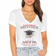 Proud Brother The Class Of 2019 Graduate Graduation Shirt Women's Jersey Short Sleeve Deep V-Neck Tshirt
