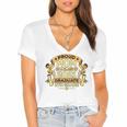 Proud Mom Graduation Of 8th Grade Graduate Women's Jersey Short Sleeve Deep V-Neck Tshirt