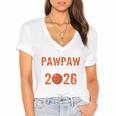 Proud PAW PAW Of 2026 Senior Basketball Student Graduation Women's Jersey Short Sleeve Deep V-Neck Tshirt