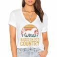 Raised On 90’s Country Horse Retro Nostalgia Western Music Women's Jersey Short Sleeve Deep V-Neck Tshirt Raised On 90’s Country Horse Retro Nostalgia Western Music Women's Jersey Short Sleeve Deep V-Neck Tshirt