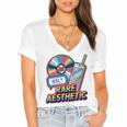 Rare Aesthetic Retro Nostalgia Y2K Vibes Women's Jersey Short Sleeve Deep V-Neck Tshirt Rare Aesthetic Retro Nostalgia Y2K Vibes Women's Jersey Short Sleeve Deep V-Neck Tshirt