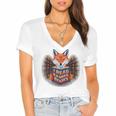 I Read Banned Books Sly Fox Reading Books Women's Jersey Short Sleeve Deep V-Neck Tshirt