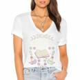 Well Read Woman Literature Quote Celestial Book Floral Women's Jersey Short Sleeve Deep V-Neck Tshirt Well Read Woman Literature Quote Celestial Book Floral Women's Jersey Short Sleeve Deep V-Neck Tshirt
