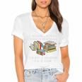 I Rescue Book Trapped In The Bookstore I'm Not A Hoarder Premium Tri-Blend Women's Jersey Short Sleeve Deep V-Neck Tshirt I Rescue Book Trapped In The Bookstore I'm Not A Hoarder Premium Tri-Blend Women's Jersey Short Sleeve Deep V-Neck Tshirt