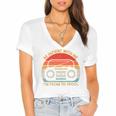 Retro Be Patient With Me I'm From The 1900s Premium Women's Jersey Short Sleeve Deep V-Neck Tshirt