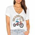This How I Rolled Retro Tricycle 80s 90s Kid Nostalgia Premium Tri-Blend Women's Jersey Short Sleeve Deep V-Neck Tshirt
