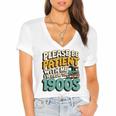 Saying Please Be Patient With Me I'm From The 1900s Premium Tri-Blend Women's Jersey Short Sleeve Deep V-Neck Tshirt Saying Please Be Patient With Me I'm From The 1900s Premium Tri-Blend Women's Jersey Short Sleeve Deep V-Neck Tshirt