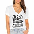 Senior 2021 Graduate 12th Grade Quarantine Senior Graduation Women's Jersey Short Sleeve Deep V-Neck Tshirt