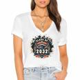 Senior 2032 Class Of 2032 Seniors Graduation 2032 Senior 32 Women's Jersey Short Sleeve Deep V-Neck Tshirt