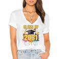 Senior 31 Class Of 2031 Back To School Graduation 2031 Women's Jersey Short Sleeve Deep V-Neck Tshirt