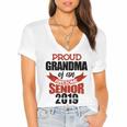 Senior Class Of 2019 Tshirt Graduation Awesome Grandma Women's Jersey Short Sleeve Deep V-Neck Tshirt
