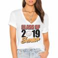 Senior Class Of 2019 Tshirt Graduation School Baseball Women's Jersey Short Sleeve Deep V-Neck Tshirt