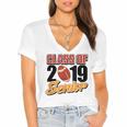 Senior Class Of 2019 Tshirt Graduation Students Football Women's Jersey Short Sleeve Deep V-Neck Tshirt