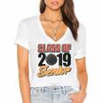 Senior Class Of 2019 Tshirt Graduation Students Hockey Women's Jersey Short Sleeve Deep V-Neck Tshirt