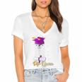Senior Graduation 2020 Got My Dip-Llama Diploma Llama Pun Women's Jersey Short Sleeve Deep V-Neck Tshirt
