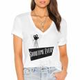 Showtime Every Moment Cinema Nostalgia Film Buff Humor Women's Jersey Short Sleeve Deep V-Neck Tshirt