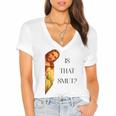 Is That Smut Jesus Book Spicy Smutty Books Women's Jersey Short Sleeve Deep V-Neck Tshirt
