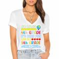 So Long 4th Grade Here I Come Graduation 5th Grade Kids Tee Premium Women's Jersey Short Sleeve Deep V-Neck Tshirt