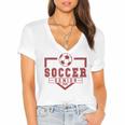 Soccer Senior Night Soccer Senior 2025 Graduation 33 Women's Jersey Short Sleeve Deep V-Neck Tshirt