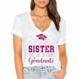 Super Proud Sister Of 2025 Graduate Senior Graduation Family Premium Tri-Blend Women's Jersey Short Sleeve Deep V-Neck Tshirt