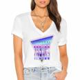 Temporal Trends Vaporwave Style Retro Nostalgia Look Premium Tri-Blend Women's Jersey Short Sleeve Deep V-Neck Tshirt Temporal Trends Vaporwave Style Retro Nostalgia Look Premium Tri-Blend Women's Jersey Short Sleeve Deep V-Neck Tshirt
