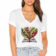 History Education Is Freedom Books Black History Premium Tri-Blend Women's Jersey Short Sleeve Deep V-Neck Tshirt
