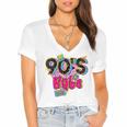 Vintage 90's Babe Party Back To 90s Cassette Nostalgia Premium Tri-Blend Women's Jersey Short Sleeve Deep V-Neck Tshirt Vintage 90's Babe Party Back To 90s Cassette Nostalgia Premium Tri-Blend Women's Jersey Short Sleeve Deep V-Neck Tshirt