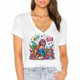 Woman Book Lover Book Hangover Woman Premium Tri-Blend Women's Jersey Short Sleeve Deep V-Neck Tshirt