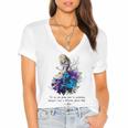 Women's Vintage Book Quote It’s No Use Going Back To Yesterday Women's Jersey Short Sleeve Deep V-Neck Tshirt Women's Vintage Book Quote It’s No Use Going Back To Yesterday Women's Jersey Short Sleeve Deep V-Neck Tshirt