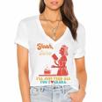 Yeah Sure I'Ll Just Feed All You Fckers Book Lover Quote Women's Jersey Short Sleeve Deep V-Neck Tshirt