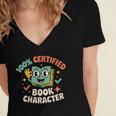 100 Certified Book Character Costumes For Kids Storybook Women's Jersey Short Sleeve Deep V-Neck Tshirt 100 Certified Book Character Costumes For Kids Storybook Women's Jersey Short Sleeve Deep V-Neck Tshirt