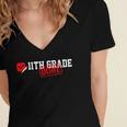 11th Grade Done Last Day Of Schoo 11th Grade Graduation Women's Jersey Short Sleeve Deep V-Neck Tshirt