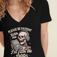1900s Sarcasm Humor Be Patient With Me I'm From The 1900s Women's Jersey Short Sleeve Deep V-Neck Tshirt 1900s Sarcasm Humor Be Patient With Me I'm From The 1900s Women's Jersey Short Sleeve Deep V-Neck Tshirt