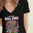 1980s 80s Reunion Nostalgia Memories Music School Grew Up Women's Jersey Short Sleeve Deep V-Neck Tshirt 1980s 80s Reunion Nostalgia Memories Music School Grew Up Women's Jersey Short Sleeve Deep V-Neck Tshirt