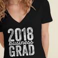 2018 Business Graduation MBA Graduate Degree Women's Jersey Short Sleeve Deep V-Neck Tshirt