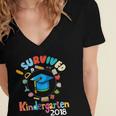 2018 Kindergarten Graduation Graduate Boys Girls Shirt Women's Jersey Short Sleeve Deep V-Neck Tshirt