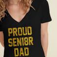 2018 Senior Dad High School Graduation Party SEN18RShirt Women's Jersey Short Sleeve Deep V-Neck Tshirt