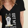2022 Graduate Graduation For Him Her Got My Dip-Llama Women's Jersey Short Sleeve Deep V-Neck Tshirt
