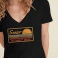 2025 Graduation Highschool Senior Sunset Women's Jersey Short Sleeve Deep V-Neck Tshirt