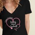 2025 Nursing School Graduate Nurse Graduation Women's Jersey Short Sleeve Deep V-Neck Tshirt