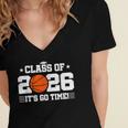 2026 Basketball Player 2026 Graduation Class Of 2026 Women's Jersey Short Sleeve Deep V-Neck Tshirt