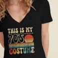 This Is My 70s Costume Vintage Nostalgia Mixtape 1970s Party Women's Jersey Short Sleeve Deep V-Neck Tshirt