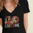 This Is My 80s Costume Vintage Style Nostalgia 1980s Retro Women's Jersey Short Sleeve Deep V-Neck Tshirt