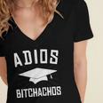 Adios Bitchachos Graduation Women's Jersey Short Sleeve Deep V-Neck Tshirt