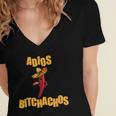 Adios Bitchachos Tee Cinco De Mayo Graduation Retirement Women's Jersey Short Sleeve Deep V-Neck Tshirt