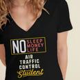 Air Traffic Control Major Student Shirt Graduation Women's Jersey Short Sleeve Deep V-Neck Tshirt
