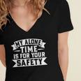 My Alone Time Is For Your Safety Introvert Women's Jersey Short Sleeve Deep V-Neck Tshirt My Alone Time Is For Your Safety Introvert Women's Jersey Short Sleeve Deep V-Neck Tshirt