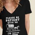 Amusing Wagon Pace Please Be Patient I'm From The 1900s Women's Jersey Short Sleeve Deep V-Neck Tshirt