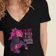 Anime Girl I'm Not Weird Just Limited Edition Introvert Goth Women's Jersey Short Sleeve Deep V-Neck Tshirt